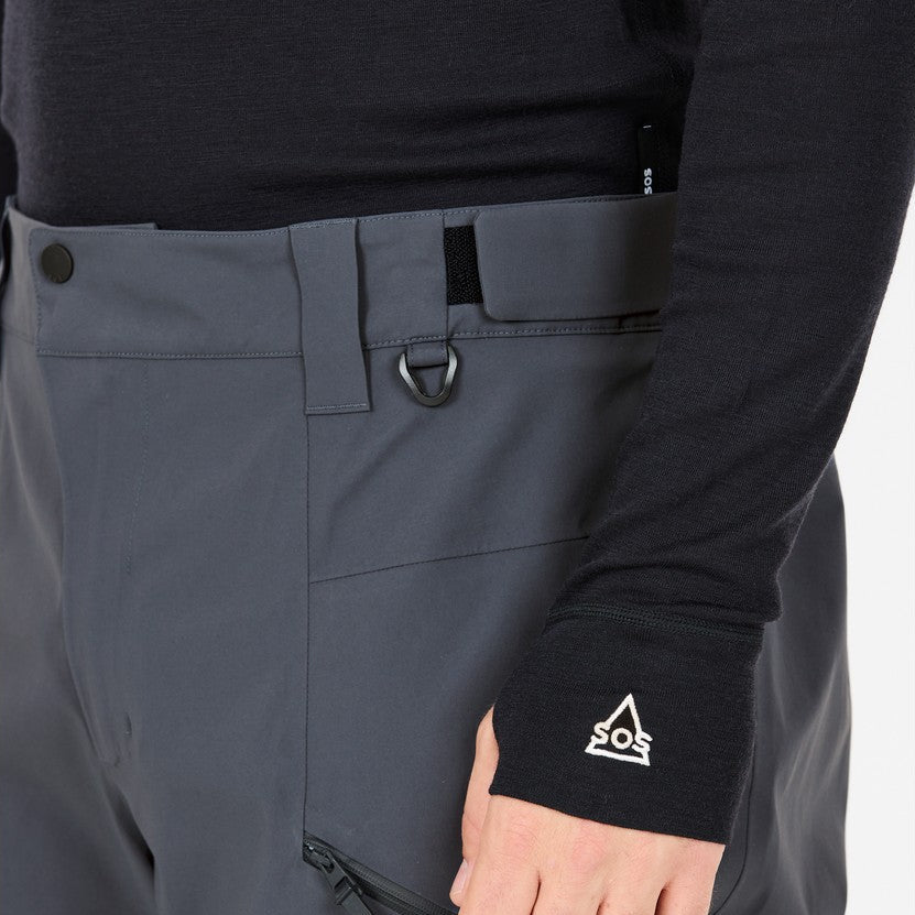SOS Cosmos Stretch Shell 3-lags Skibukser, herre (Grey)