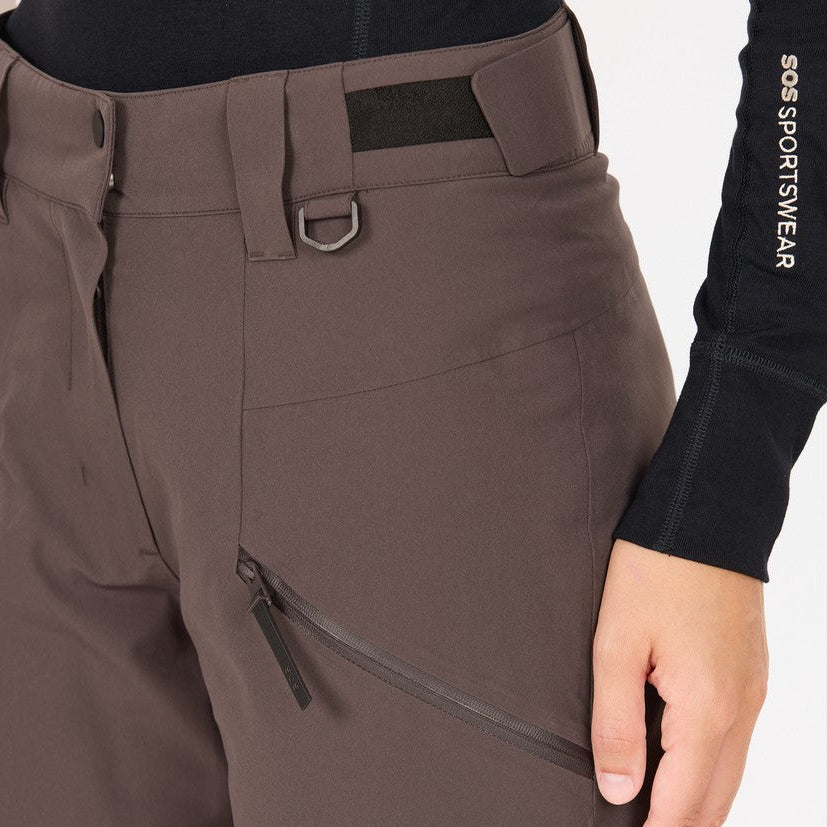 SOS Cosmos Insulated Skibukser, dame (Brown)
