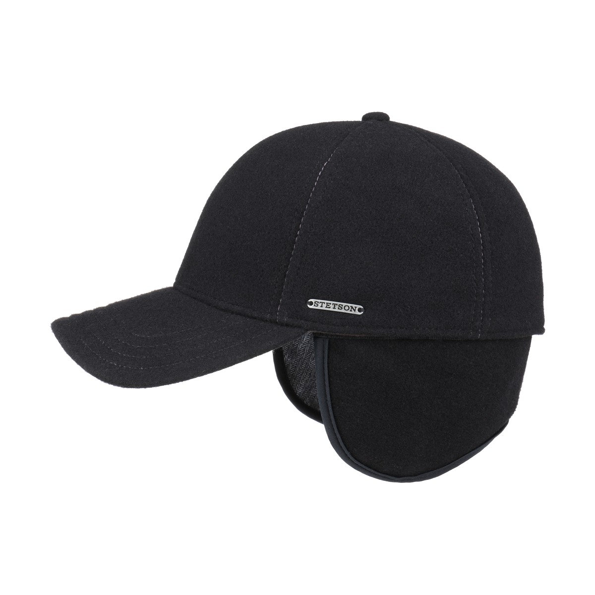 Stetson Baseball Cap Wool / Cashmere kasket (Black)