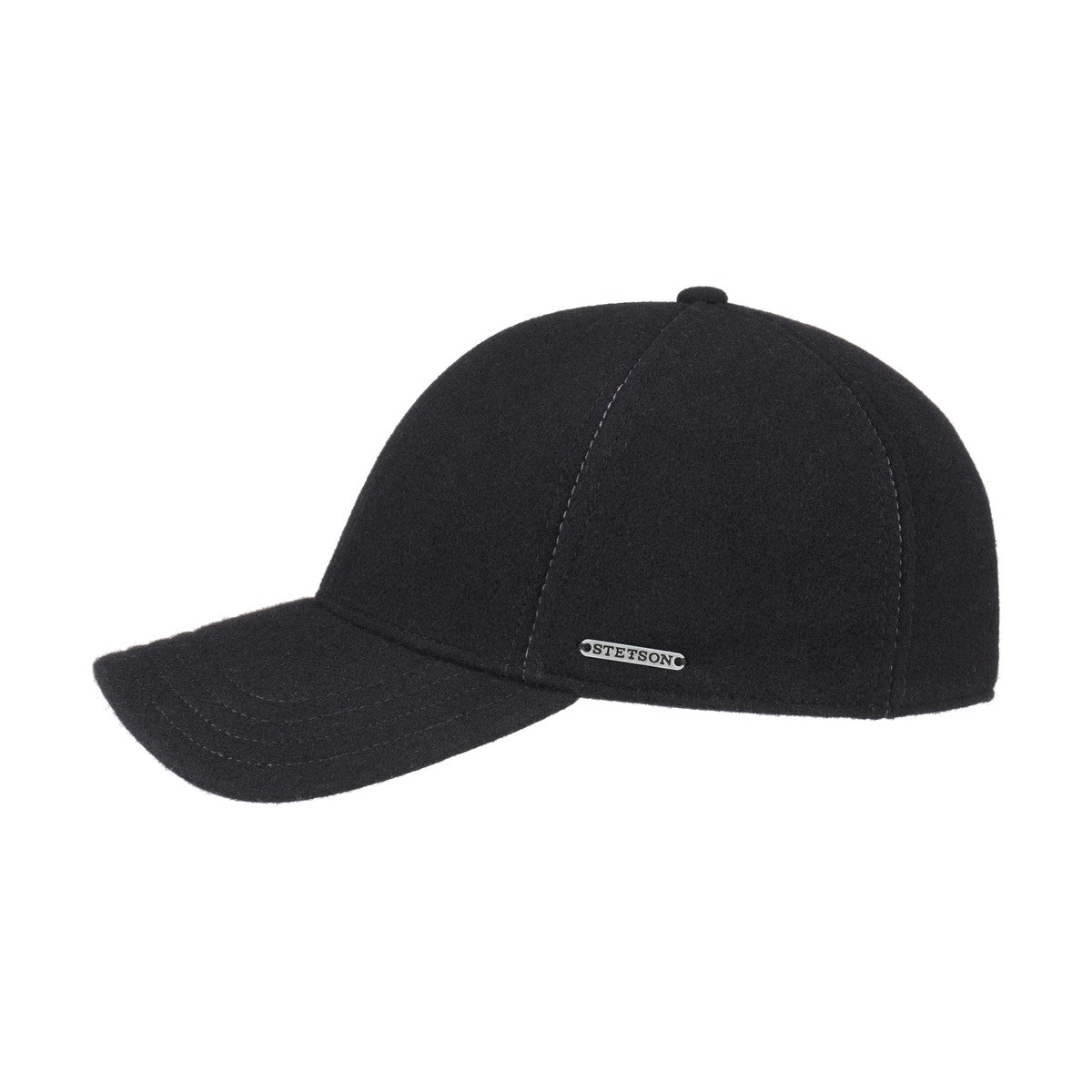 Stetson Baseball Cap Wool / Cashmere kasket (Black)