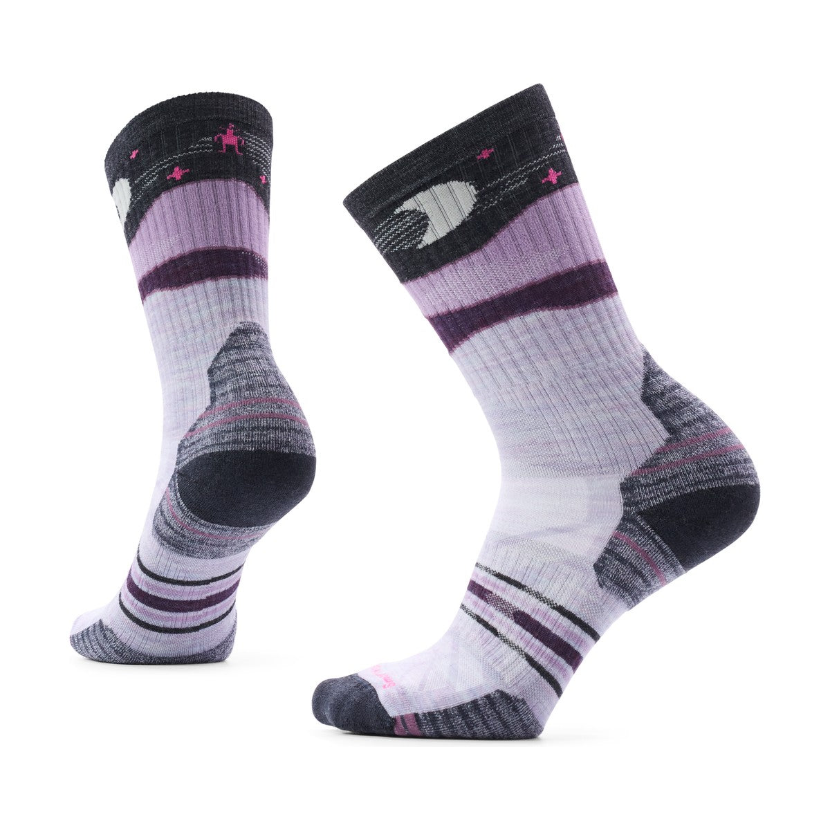 Smartwool Women's Hike Targeted Cushion Crew vandresokker, dame (Light Gray)