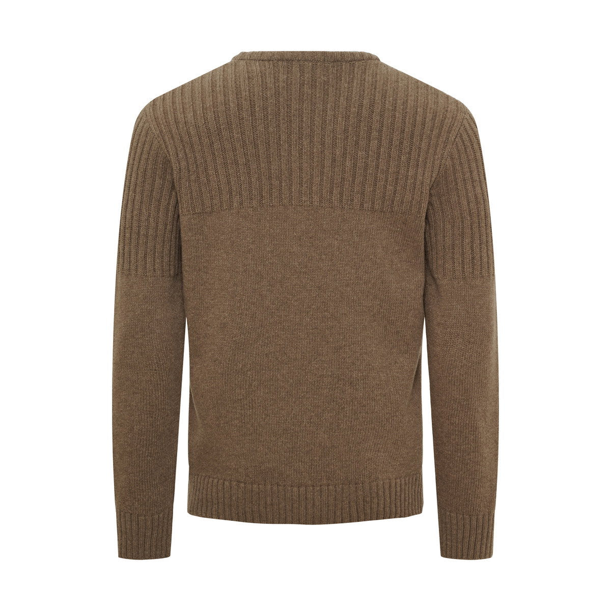 Klitmøller Collective Søren Knit merinould striktrøje, herre (Cashew)