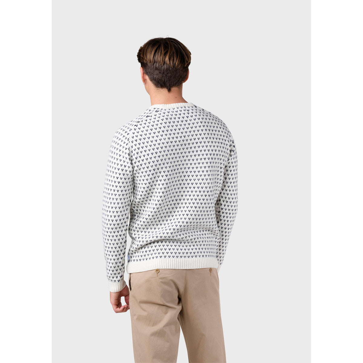 Klitmøller Collective Hugo Knit sweater, herre (Cream / Navy)
