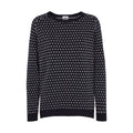 Klitmøller Collective Mika striktrøje, dame (Navy/Cream)