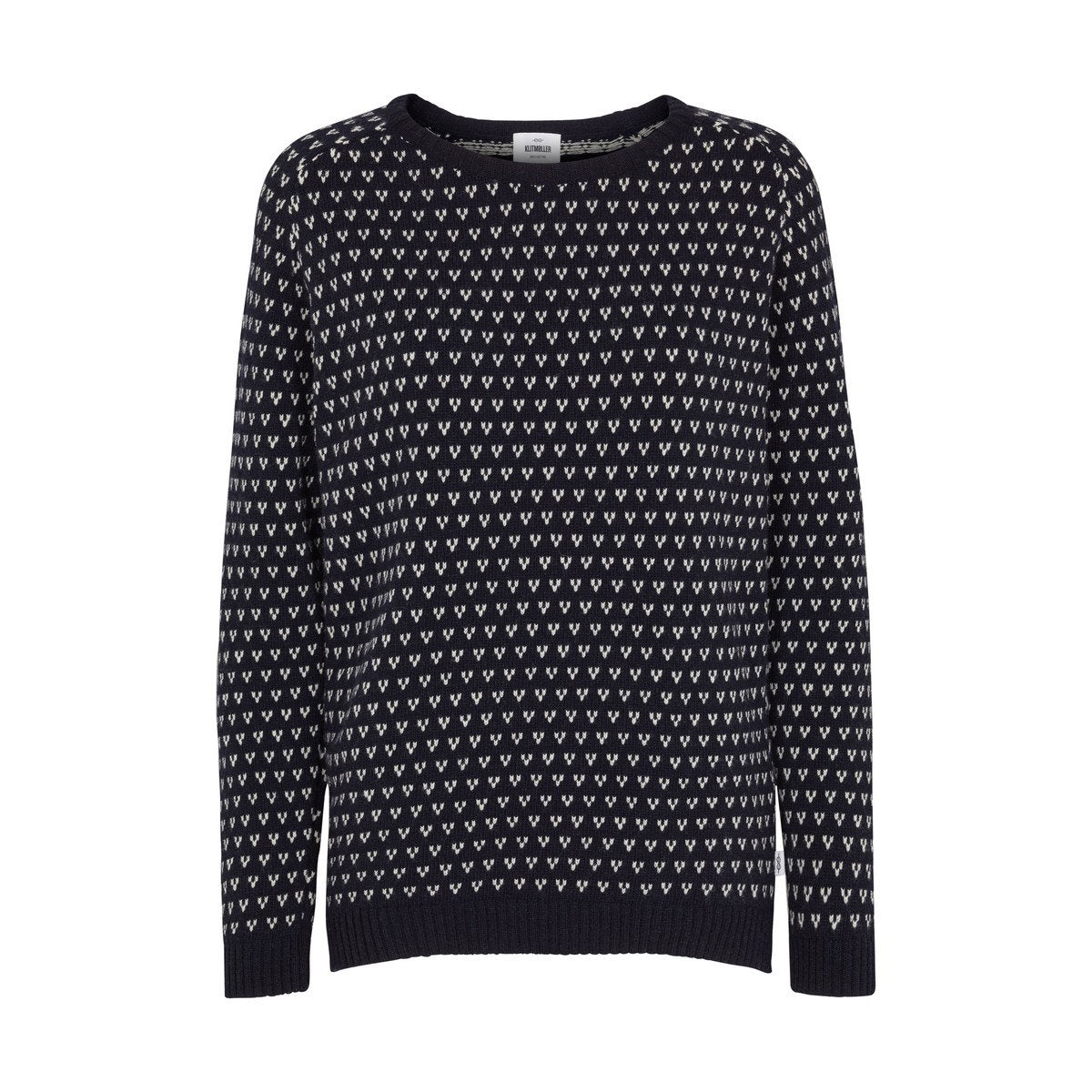 Klitmøller Collective Mika striktrøje, dame (Navy/Cream)