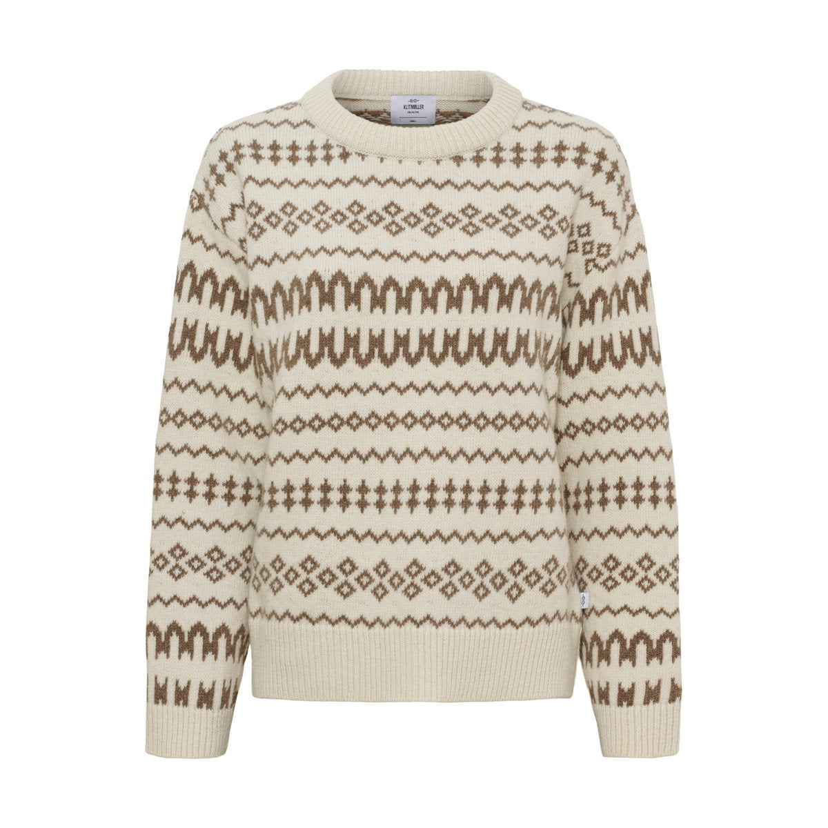 Klitmøller Collective Norma strik, dame (Cream/Cashew)