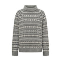 Klitmøller Collective Sofie striktrøje, dame (Light Grey/Cream)