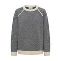 Klitmøller Collective Kate striktrøje, dame (Cream / Navy)