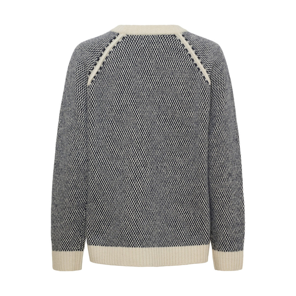 Klitmøller Collective Kate striktrøje, dame (Cream / Navy)