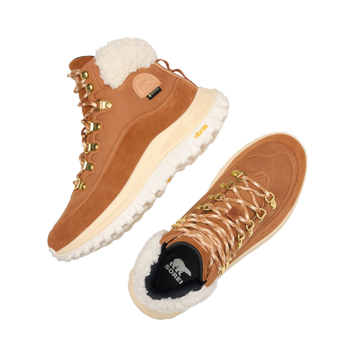 Sorel Callsign™ Conquest GORE-TEX vinterstøvler, dame (Velvet Tan / Bleached Ceramic)