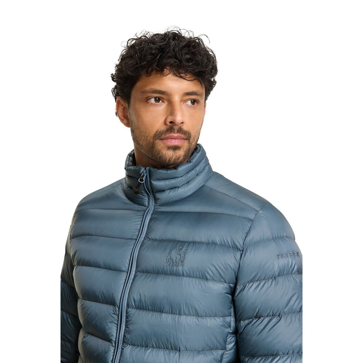 Nordisk Hjalte dunjakke, herre (Blue Mirage)