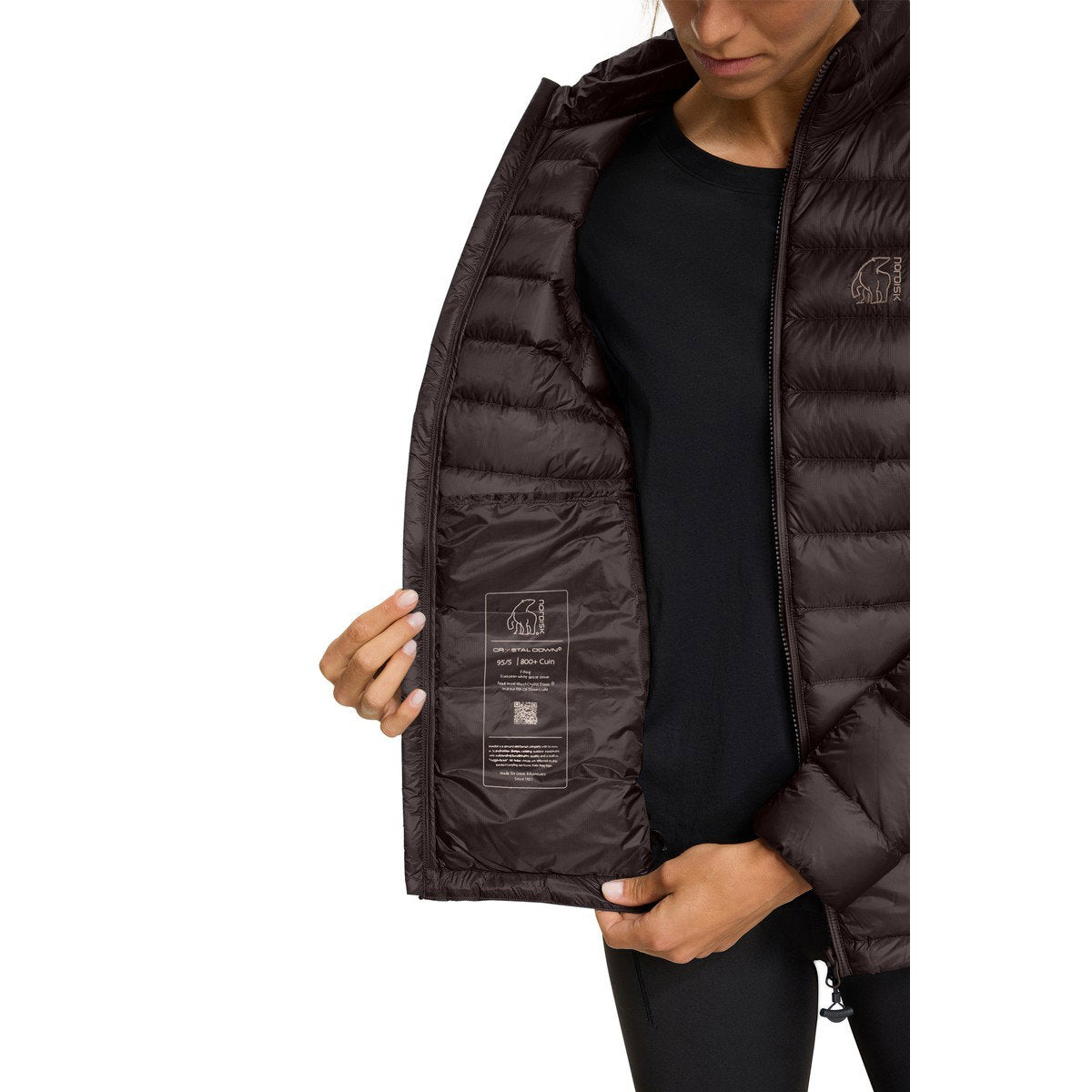 Nordisk Thyra dunjakke, dame (Black)
