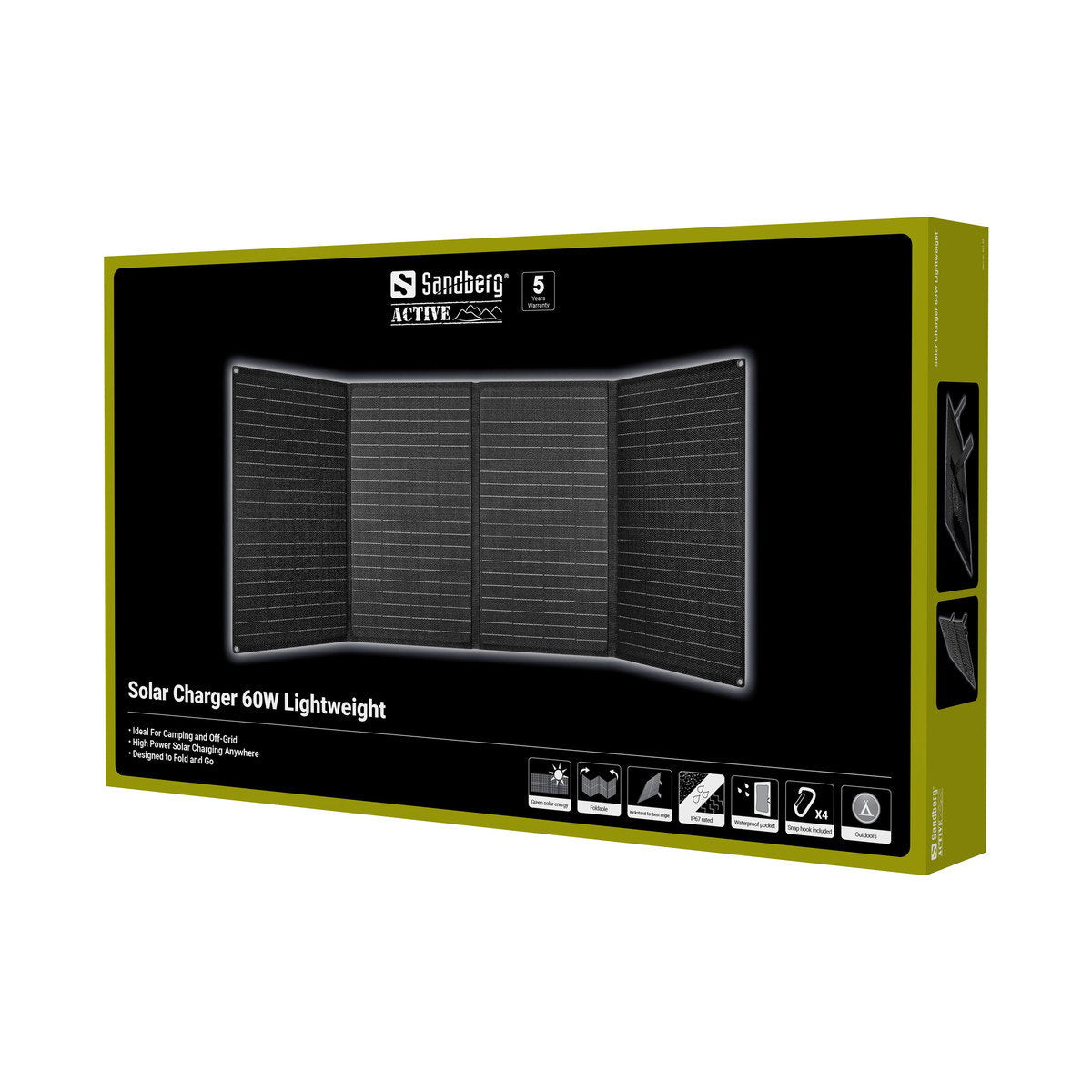 Sandberg Solar Charger Lightweight 60 W (Black)