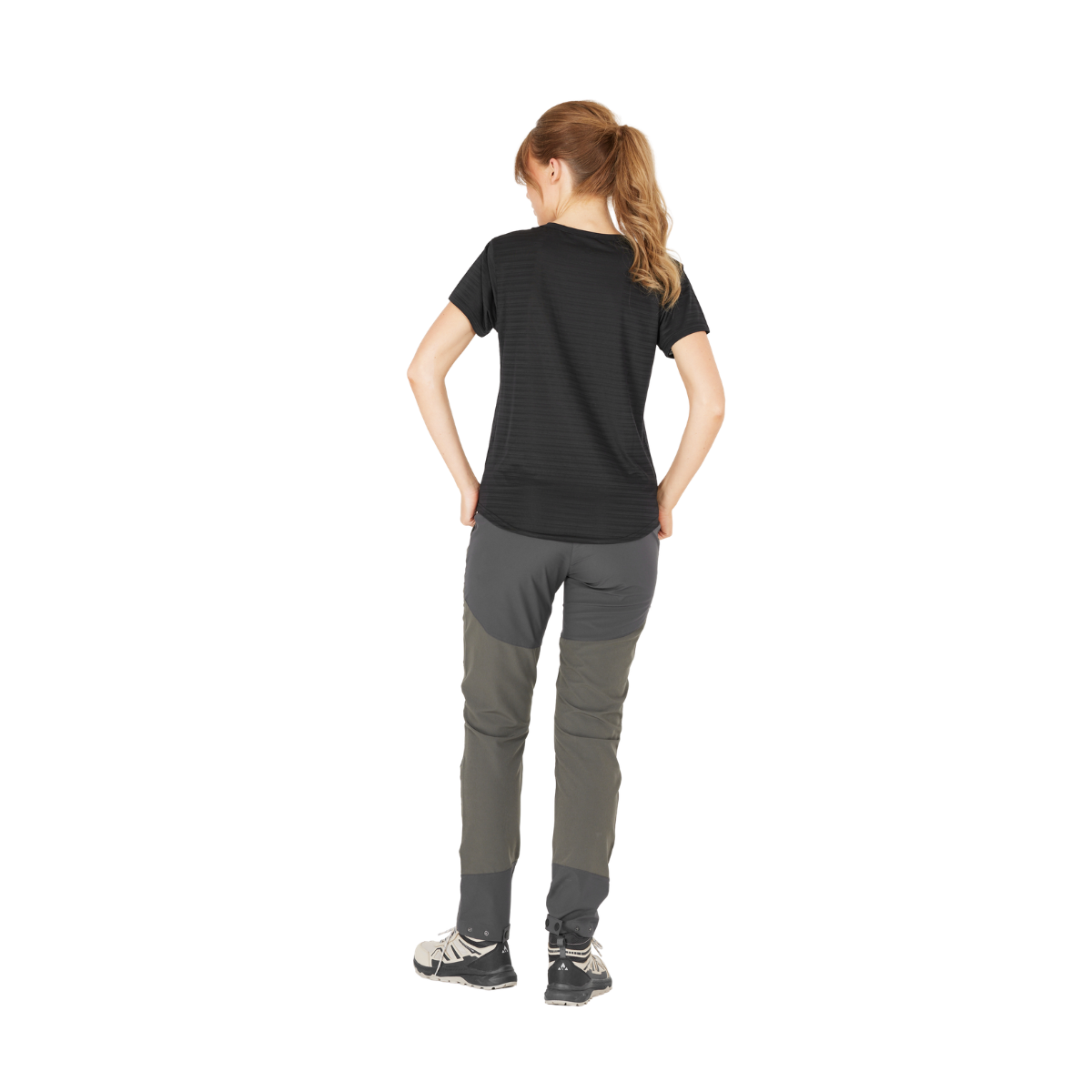 Whistler Skylon Striped t-shirt, dame (Black)