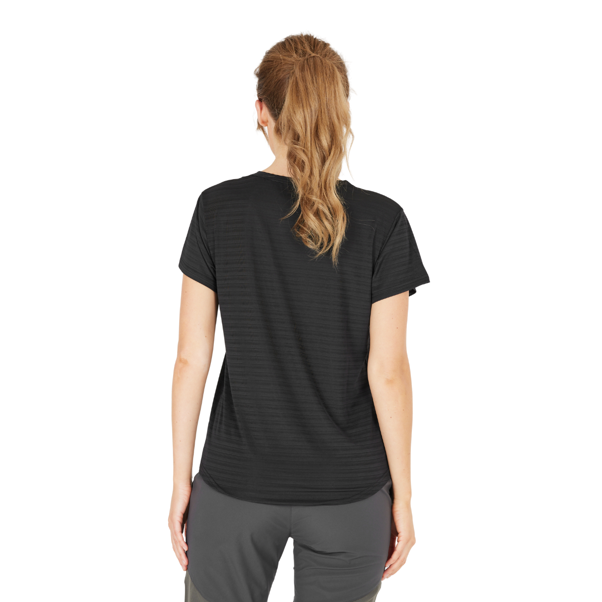 Whistler Skylon Striped t-shirt, dame (Black)