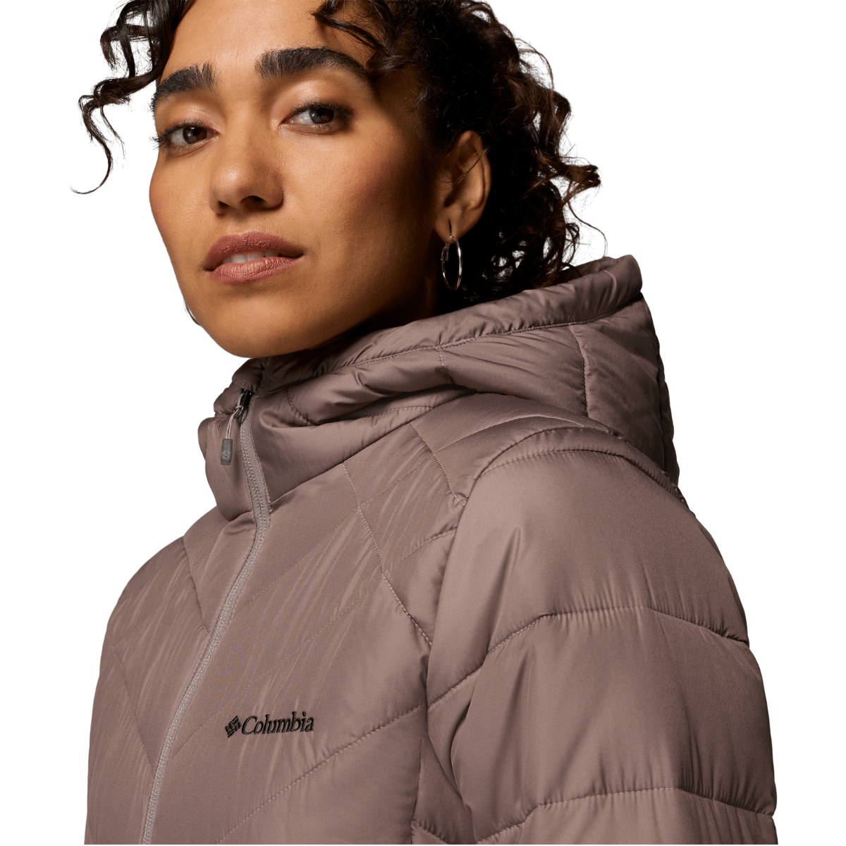 Columbia Heavenly™ Long Hooded vinterjakke, dame (Iron)