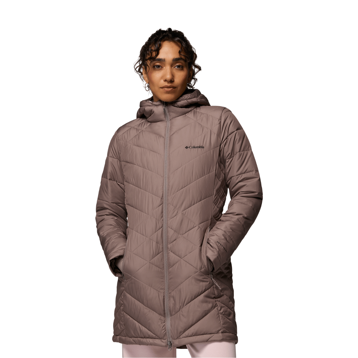 Columbia Heavenly™ Long Hooded vinterjakke, dame (Iron)