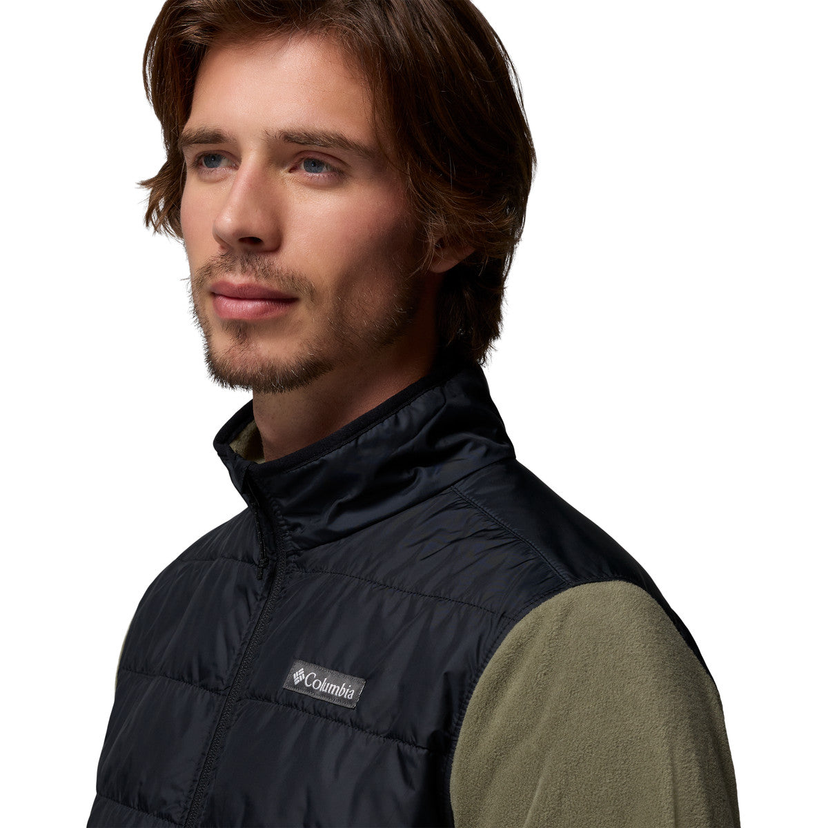 Columbia Basin Butte™ Full Zip Fleece II, herre (Stone Green / Black)