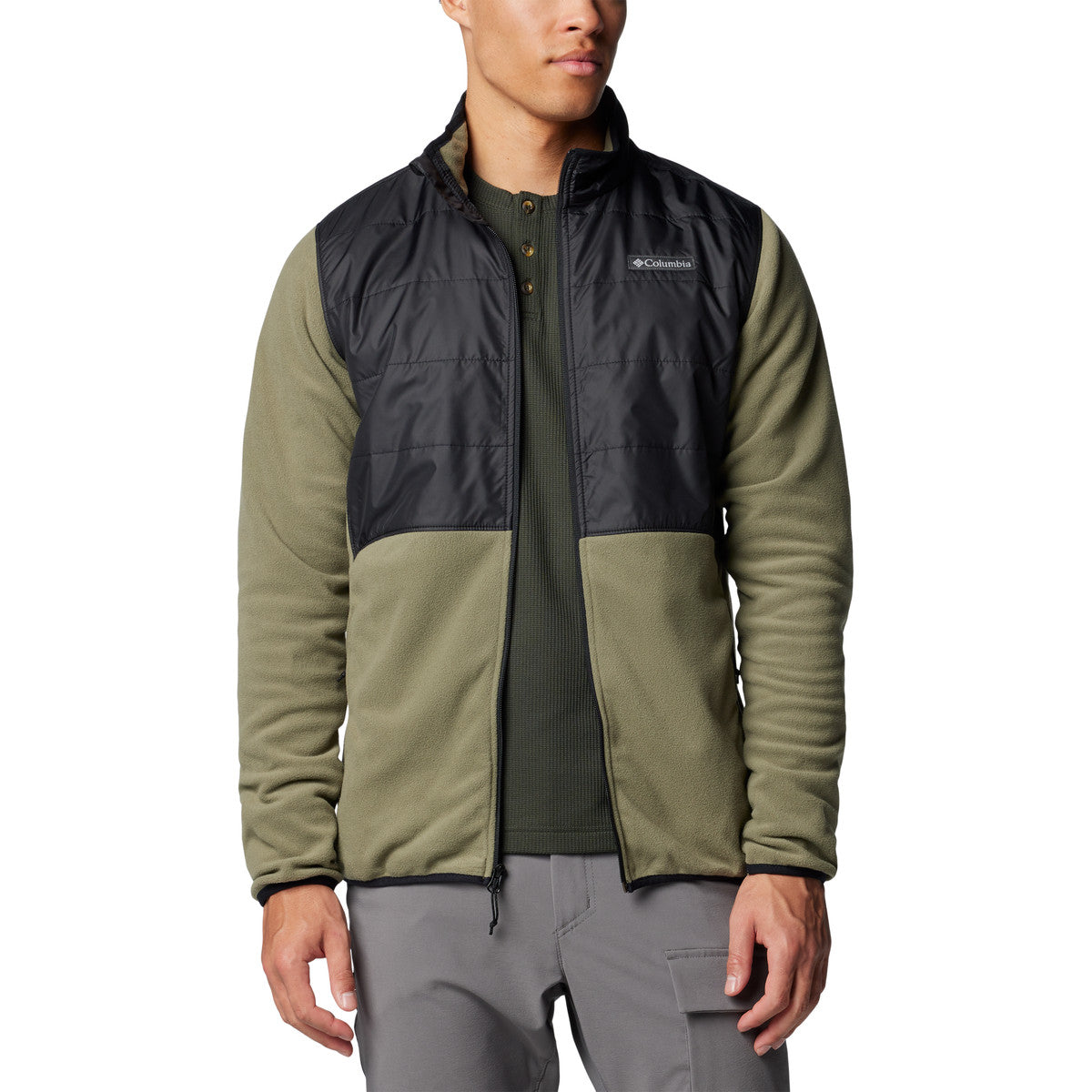 Columbia Basin Butte™ Full Zip Fleece II, herre (Stone Green / Black)