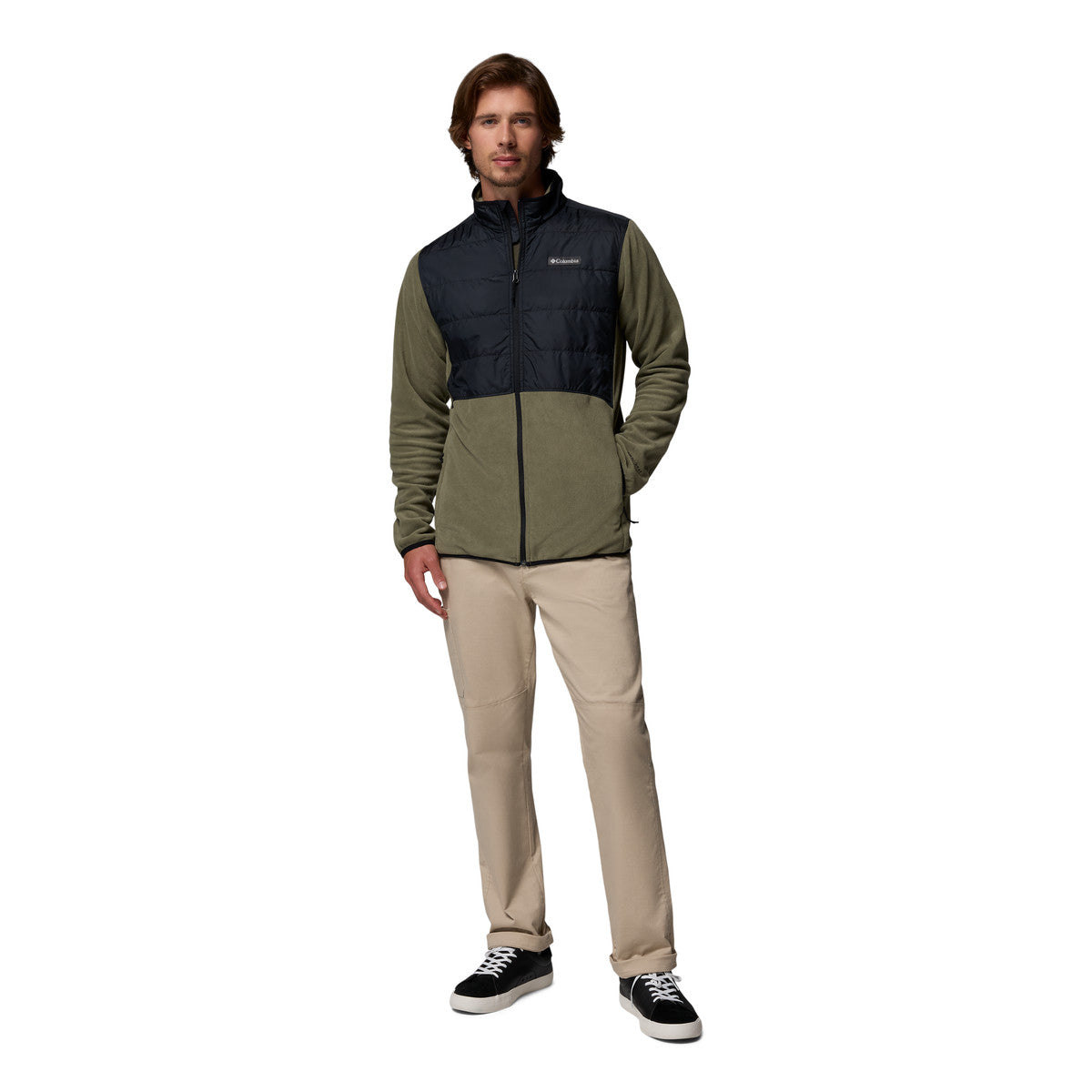 Columbia Basin Butte™ Full Zip Fleece II, herre (Stone Green / Black)