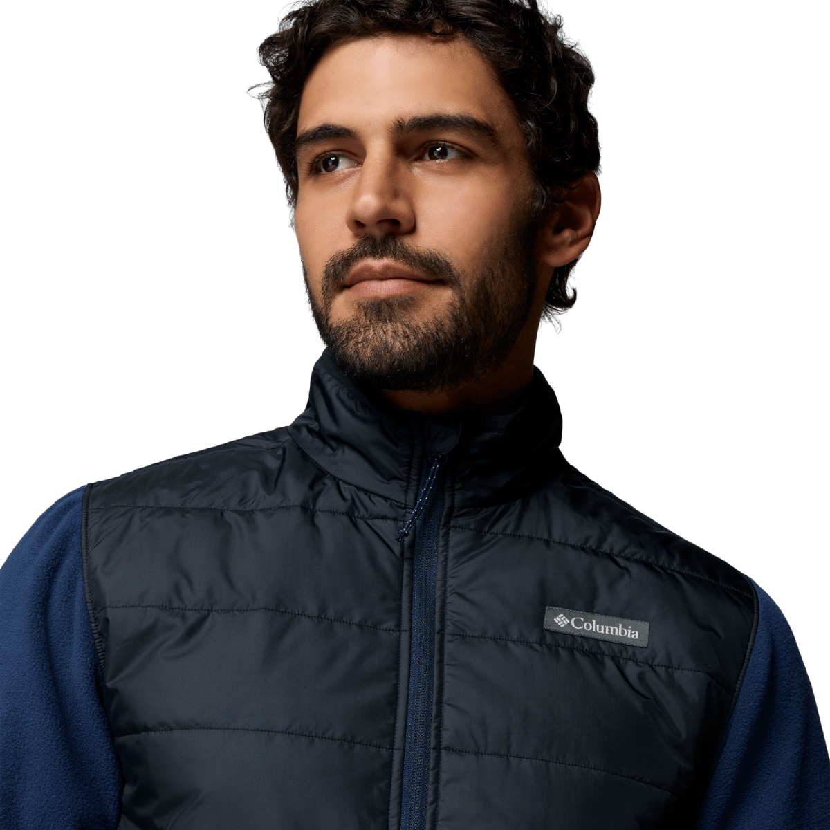Columbia Basin Butte™ Full Zip Fleece II, herre (Collegiate Navy / Black)