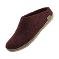Glerups Slip-on med lædersål tøfler, dame (Beet)