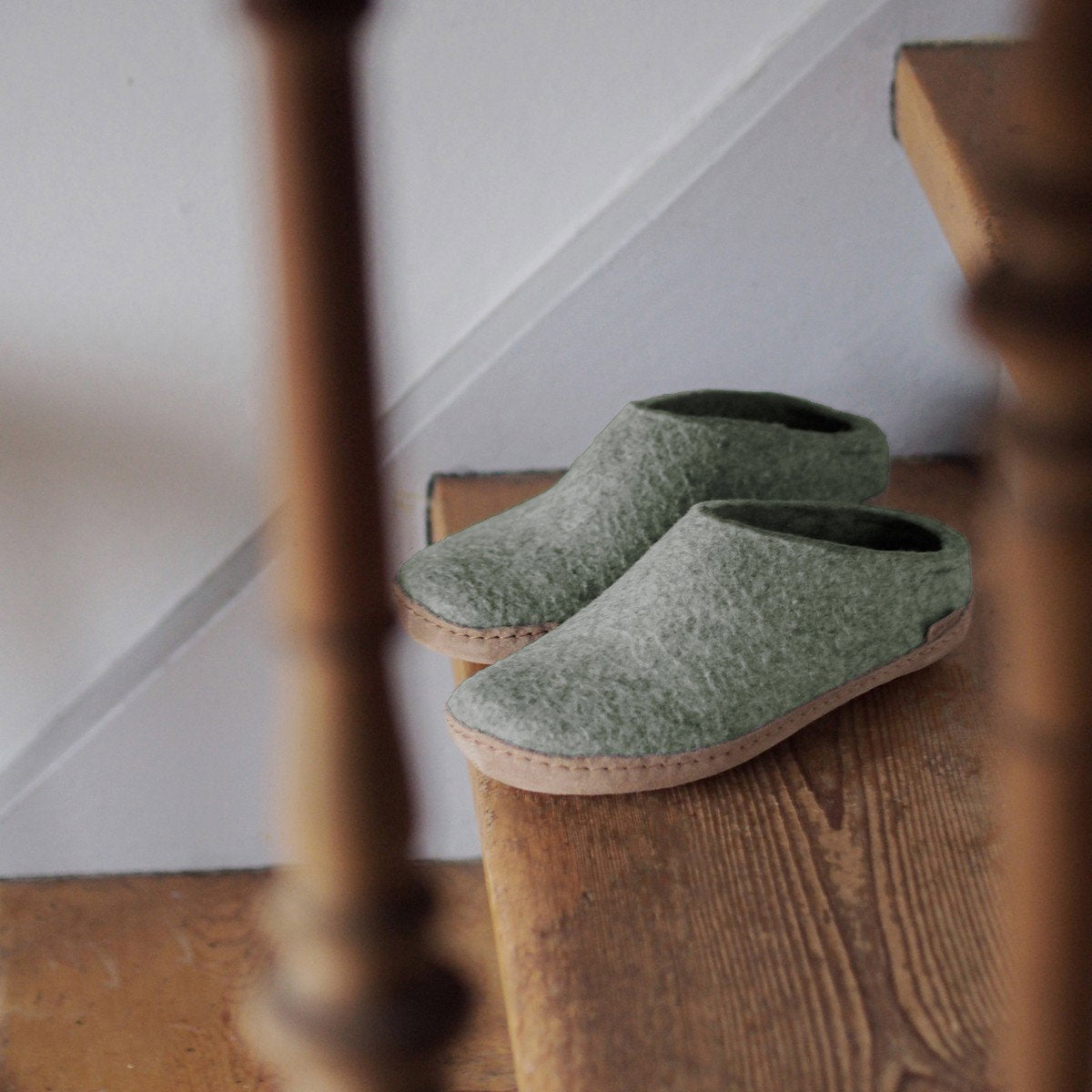 GLE Slip-on with leather sole 14 Moss