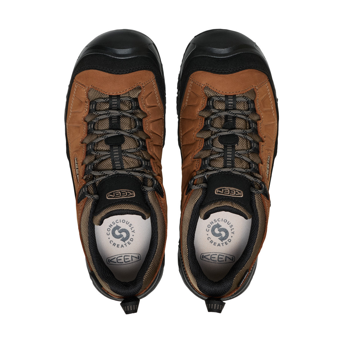 KEEN Targhee EXP Low WP vandresko, herre (Bison / Black)