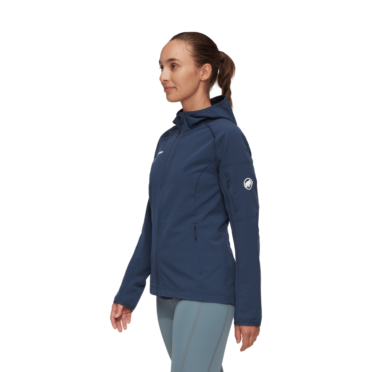 Mammut Madris Light ML Hooded Fleece, dame (Marine)