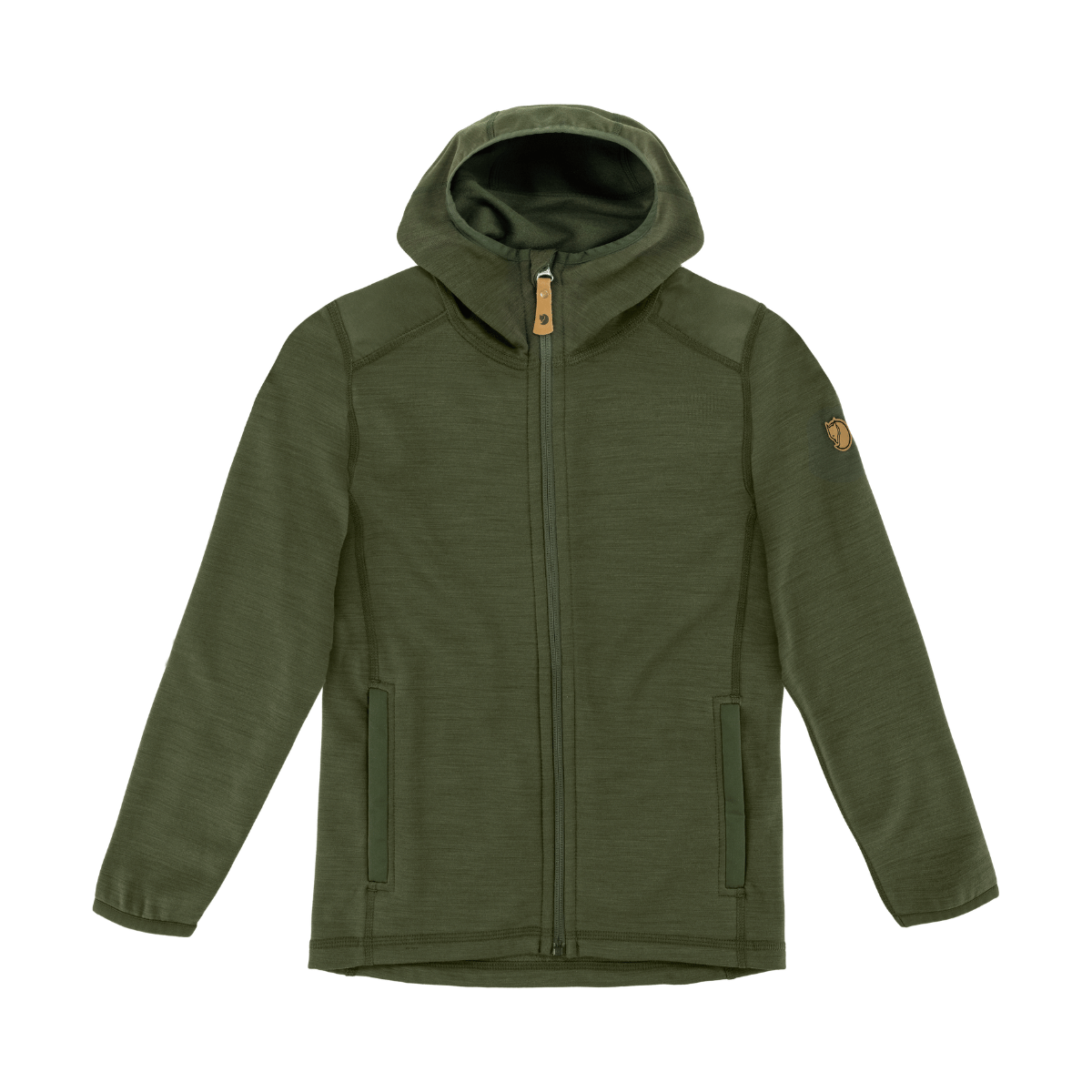 Fjällräven Keb Fleece Hoodie, junior (Deep Forest)
