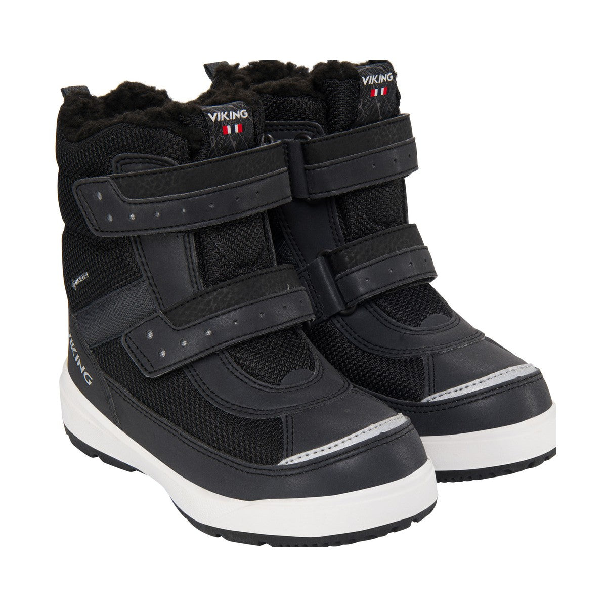 Viking Play Reflex Warm GORE-TEX 2V vinterstøvler, junior (Reflective / Black)