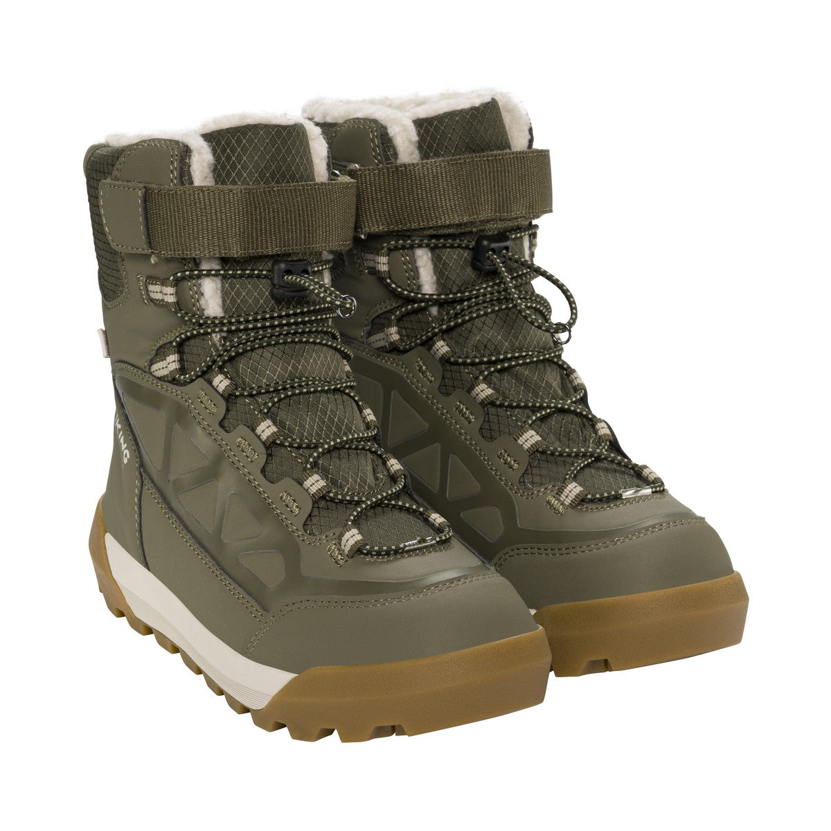 Viking Constrictor Warm SC WP 1V SL vinterstøvler, junior (Olive)