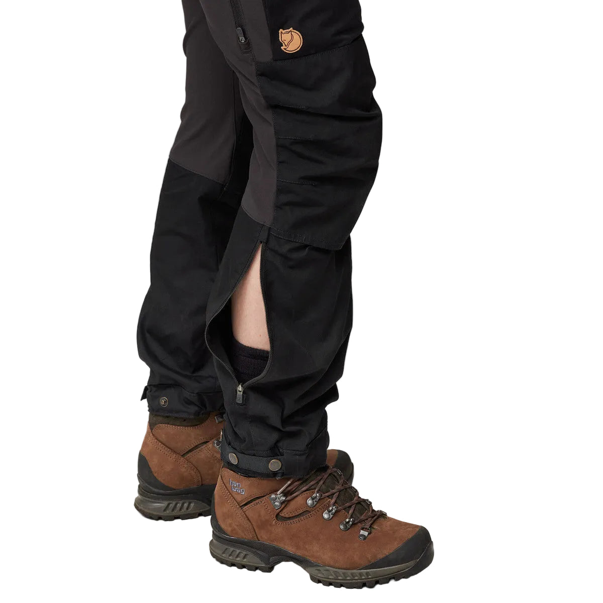 Fjällräven Keb Curved bukser, Regular, dame (Black)