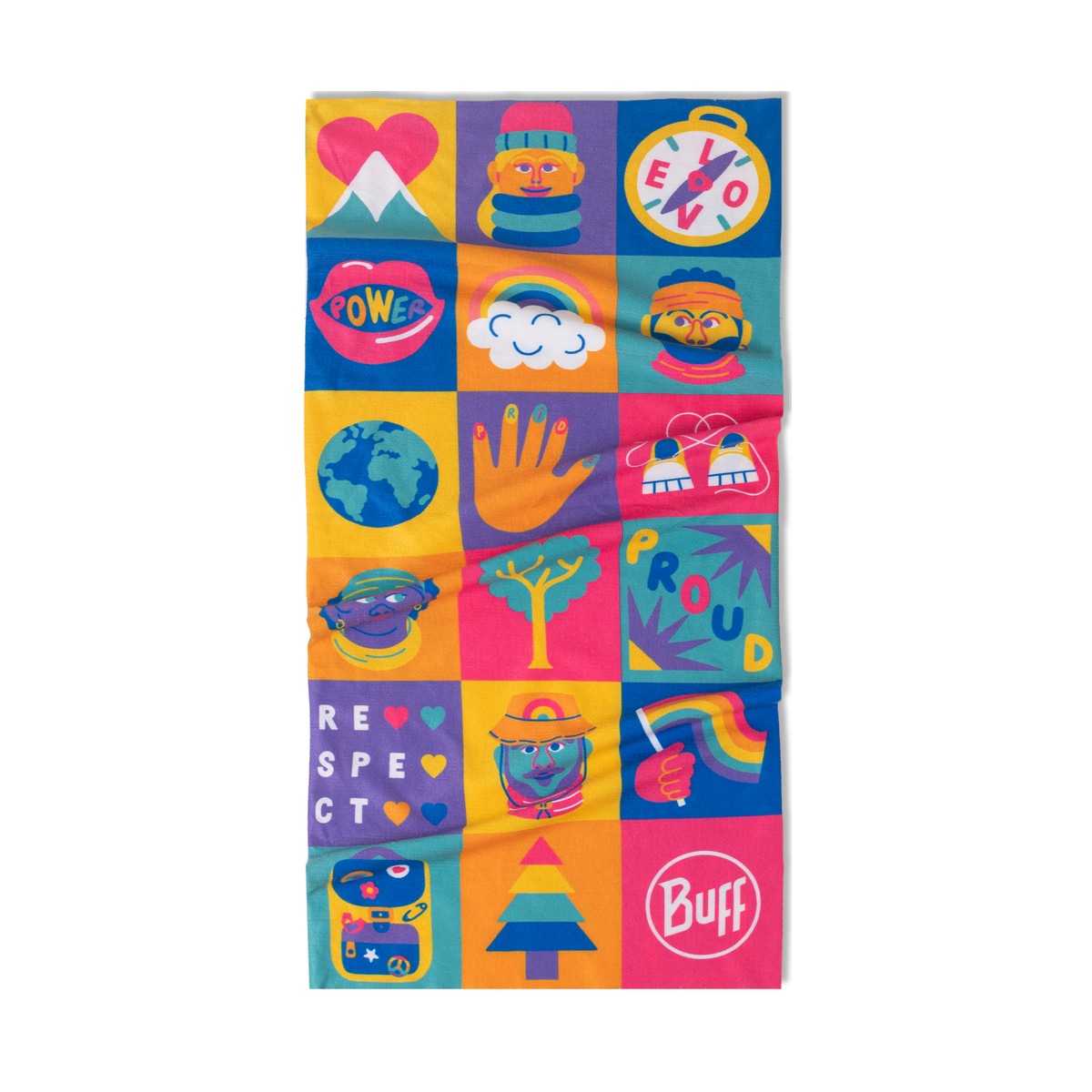 Buff Coolnet UV Pride halsedisse, 53 x 22 cm (Pride Multi)