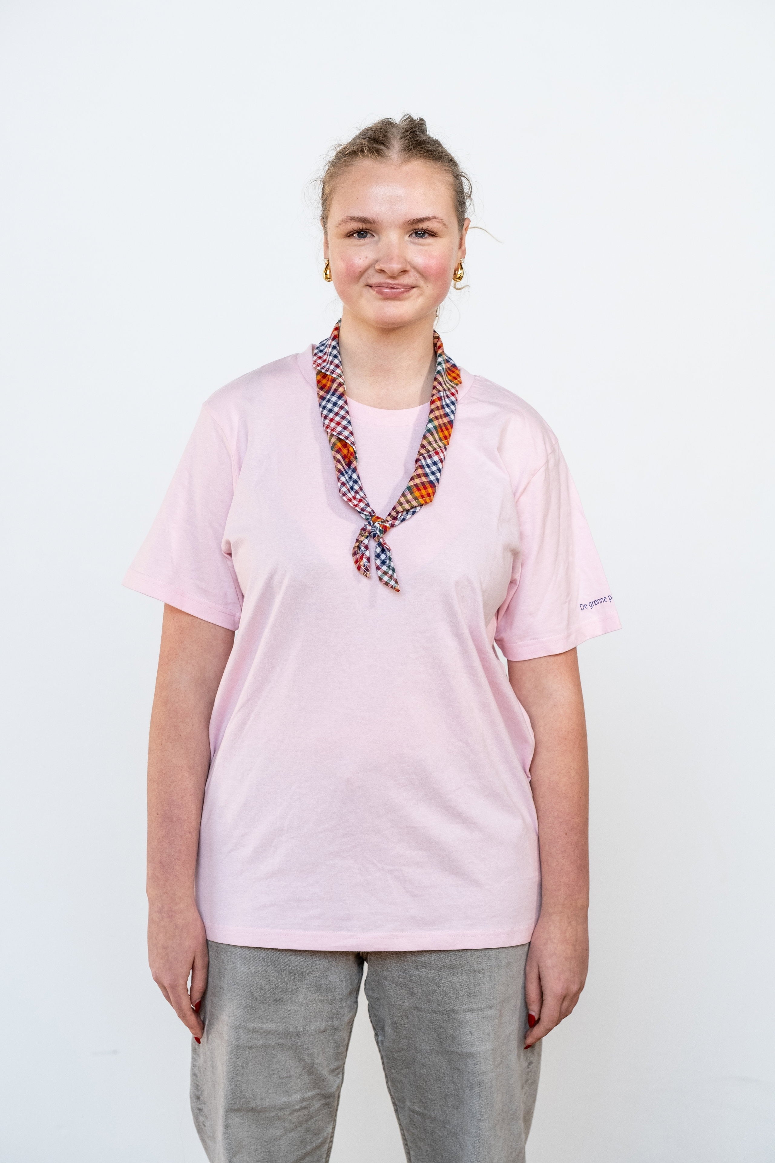 De grønne pigespejdere Girl Power t-shirt, dame (Light Pink)