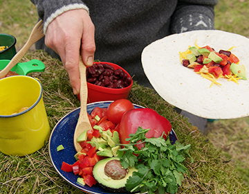Quesadillas på Trangia